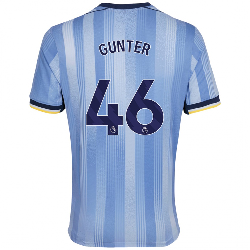 Niño Camiseta Luca Gunter #46 Azul Claro 2ª Equipación 2024/25 La Camisa México