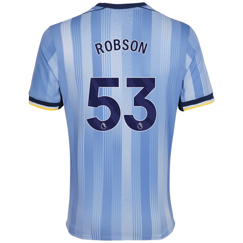 Niño Camiseta Max Robson #53 Azul Claro 2ª Equipación 2024/25 La Camisa México