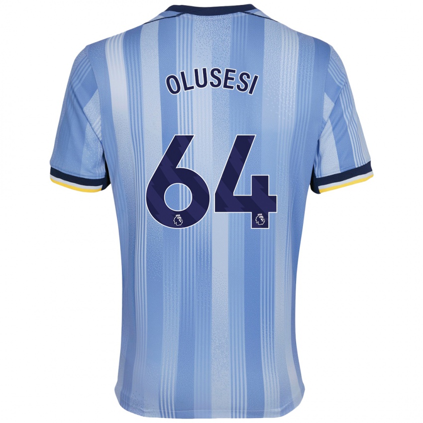 Niño Camiseta Callum Olusesi #64 Azul Claro 2ª Equipación 2024/25 La Camisa México