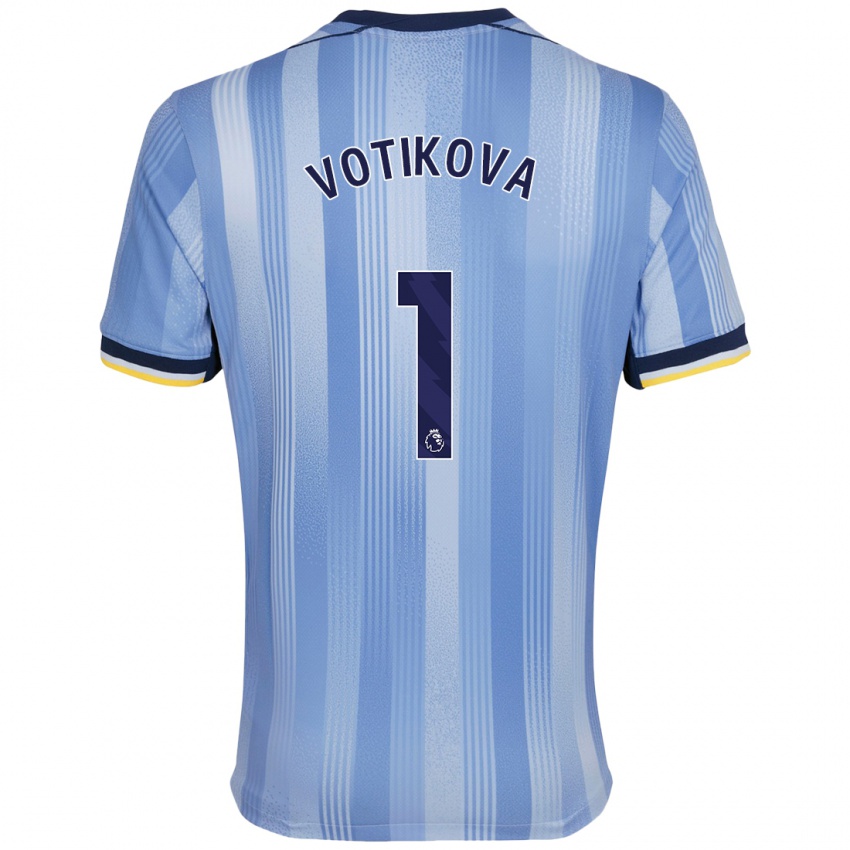 Niño Camiseta Barbora Votíková #1 Azul Claro 2ª Equipación 2024/25 La Camisa México