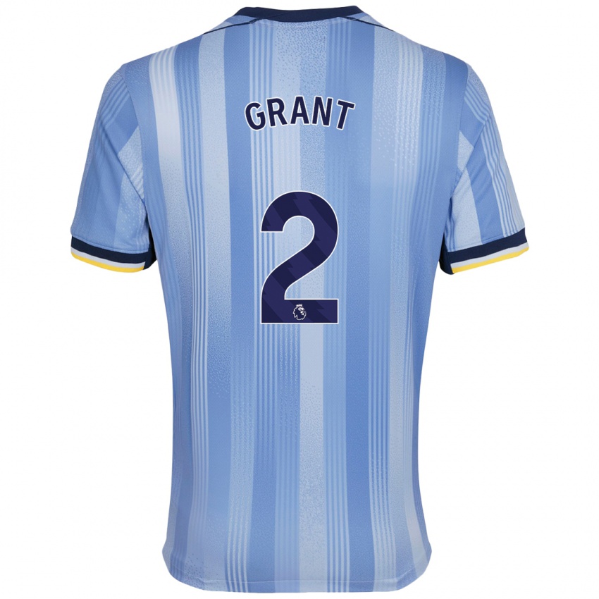 Niño Camiseta Charlotte Grant #2 Azul Claro 2ª Equipación 2024/25 La Camisa México