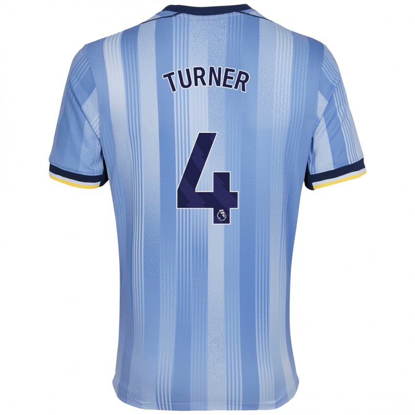 Niño Camiseta Amy Turner #4 Azul Claro 2ª Equipación 2024/25 La Camisa México