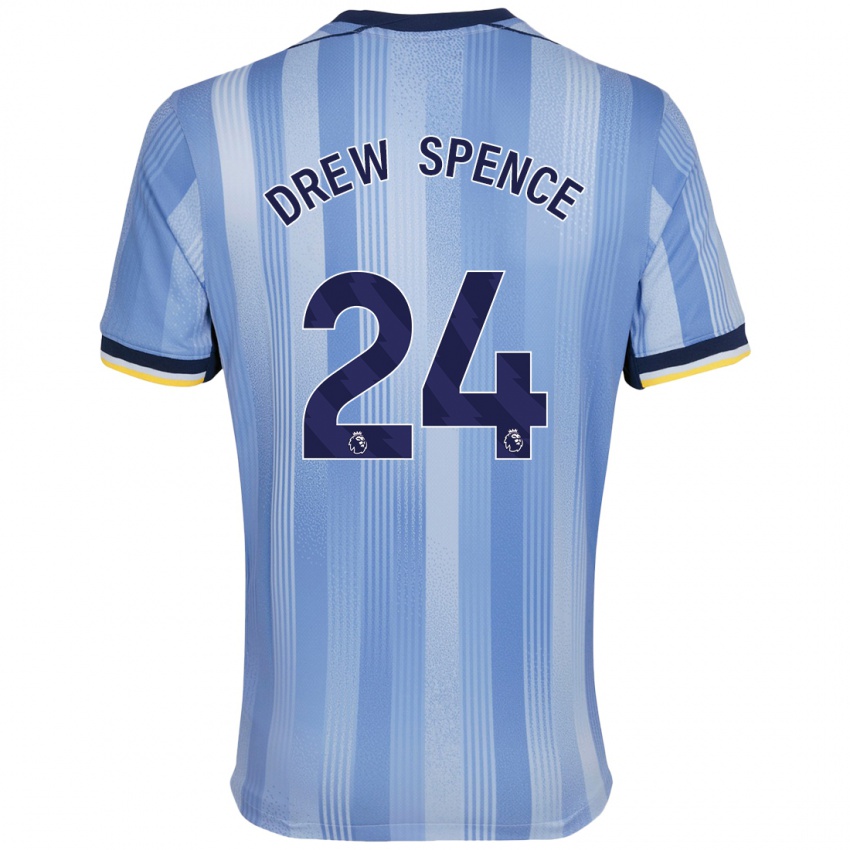 Niño Camiseta Drew Spence #24 Azul Claro 2ª Equipación 2024/25 La Camisa México