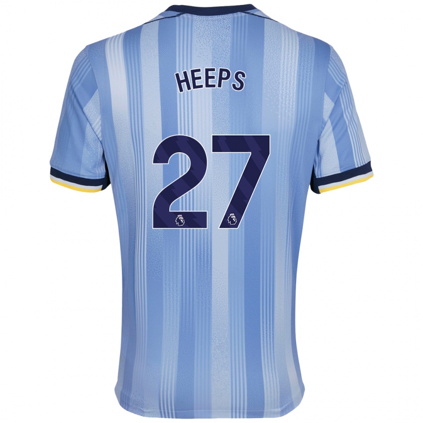 Niño Camiseta Eleanor Heeps #27 Azul Claro 2ª Equipación 2024/25 La Camisa México