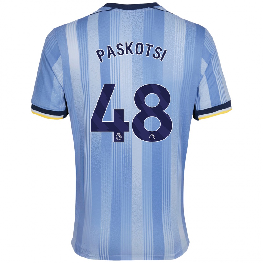 Niño Camiseta Maksim Paskotsi #48 Azul Claro 2ª Equipación 2024/25 La Camisa México