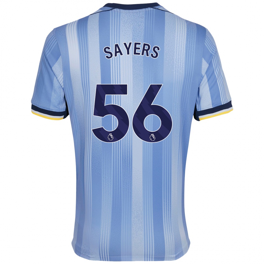 Niño Camiseta Charlie Sayers #56 Azul Claro 2ª Equipación 2024/25 La Camisa México