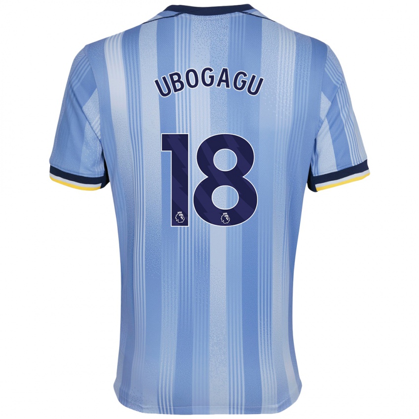 Niño Camiseta Chioma Ubogagu #18 Azul Claro 2ª Equipación 2024/25 La Camisa México