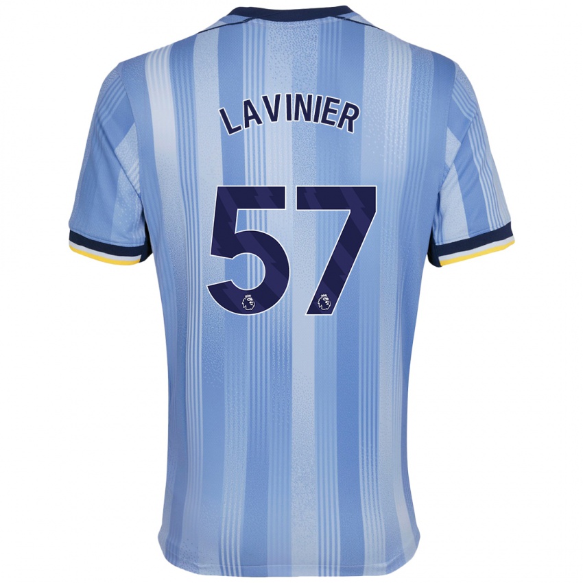 Niño Camiseta Marcel Lavinier #57 Azul Claro 2ª Equipación 2024/25 La Camisa México