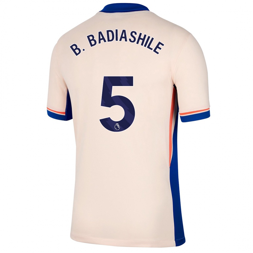 Niño Camiseta Benoît Badiashile #5 Beige Claro 2ª Equipación 2024/25 La Camisa México