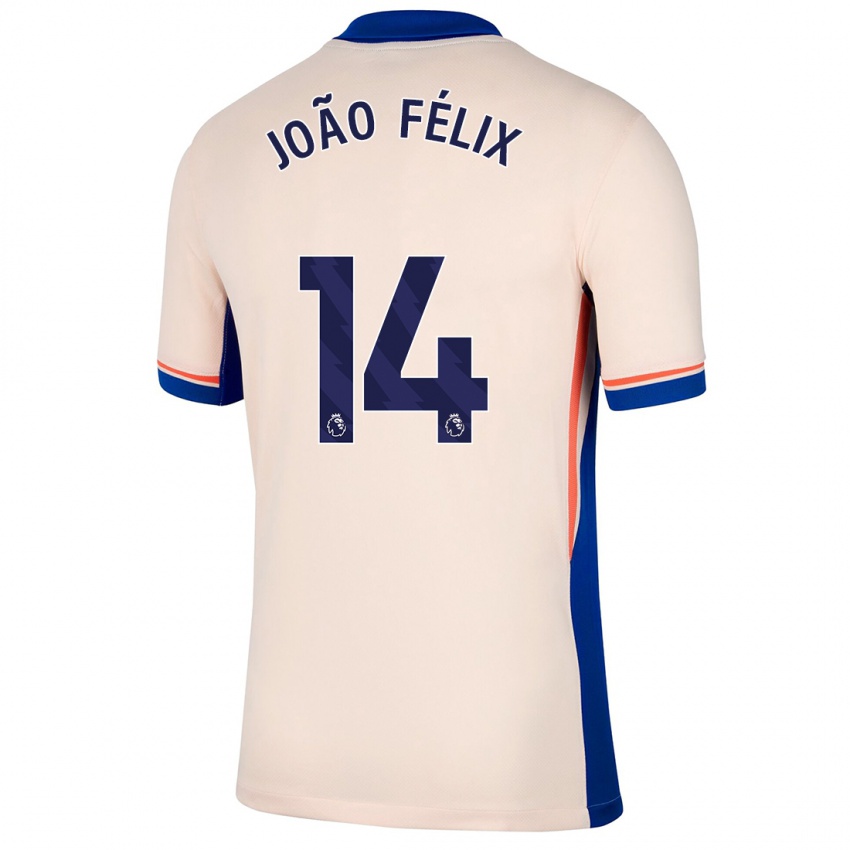 Niño Camiseta Joao Felix #14 Beige Claro 2ª Equipación 2024/25 La Camisa México