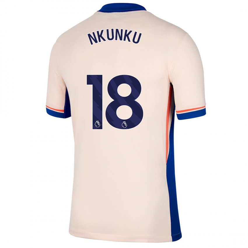 Niño Camiseta Christopher Nkunku #18 Beige Claro 2ª Equipación 2024/25 La Camisa México