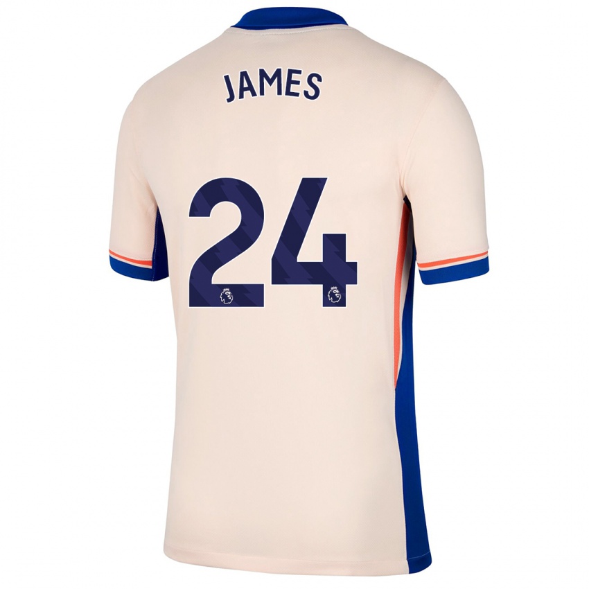 Niño Camiseta Reece James #24 Beige Claro 2ª Equipación 2024/25 La Camisa México