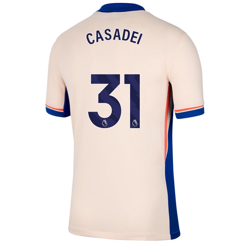 Niño Camiseta Cesare Casadei #31 Beige Claro 2ª Equipación 2024/25 La Camisa México