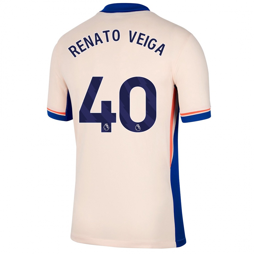 Niño Camiseta Renato Veiga #40 Beige Claro 2ª Equipación 2024/25 La Camisa México