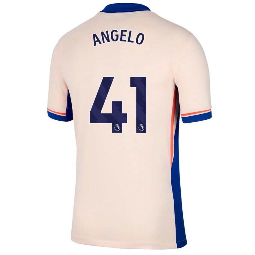 Niño Camiseta Ângelo #41 Beige Claro 2ª Equipación 2024/25 La Camisa México