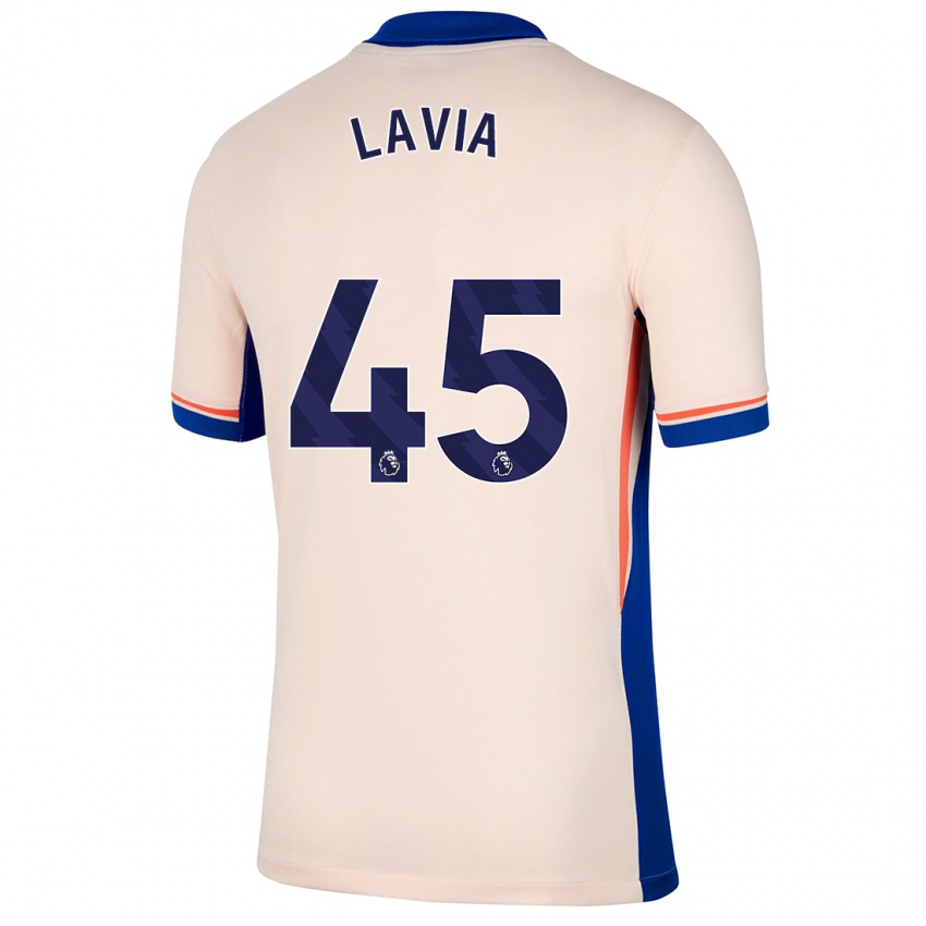 Niño Camiseta Romeo Lavia #45 Beige Claro 2ª Equipación 2024/25 La Camisa México