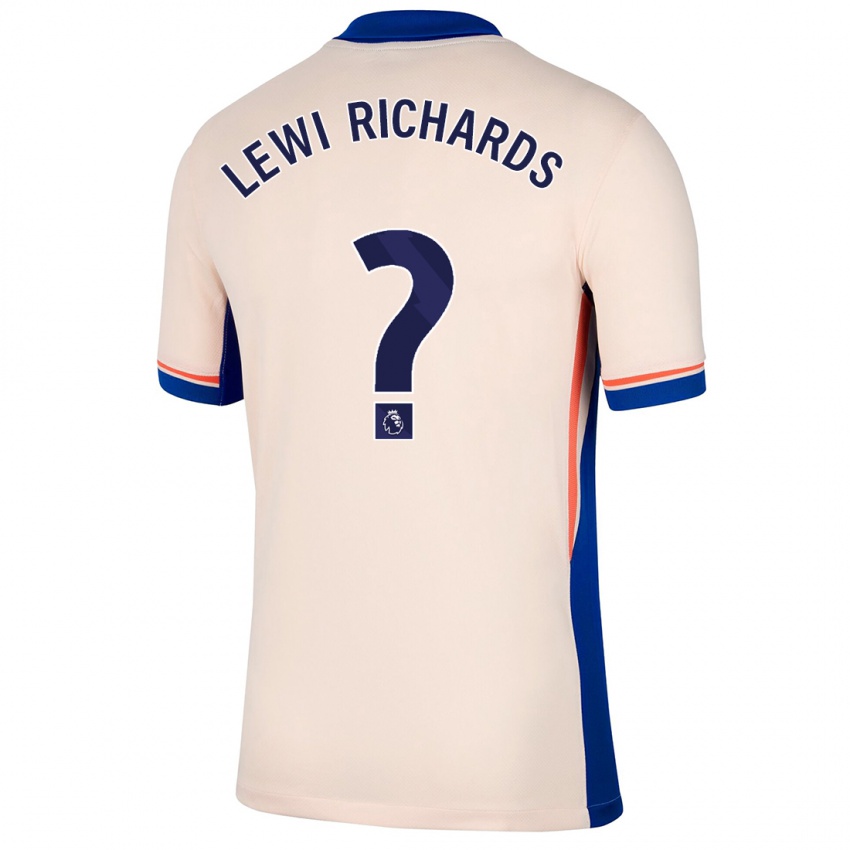 Niño Camiseta Lewi Richards #0 Beige Claro 2ª Equipación 2024/25 La Camisa México