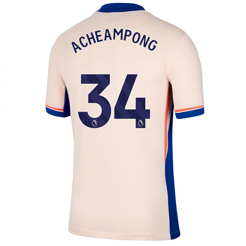 Niño Camiseta Josh Acheampong #34 Beige Claro 2ª Equipación 2024/25 La Camisa México