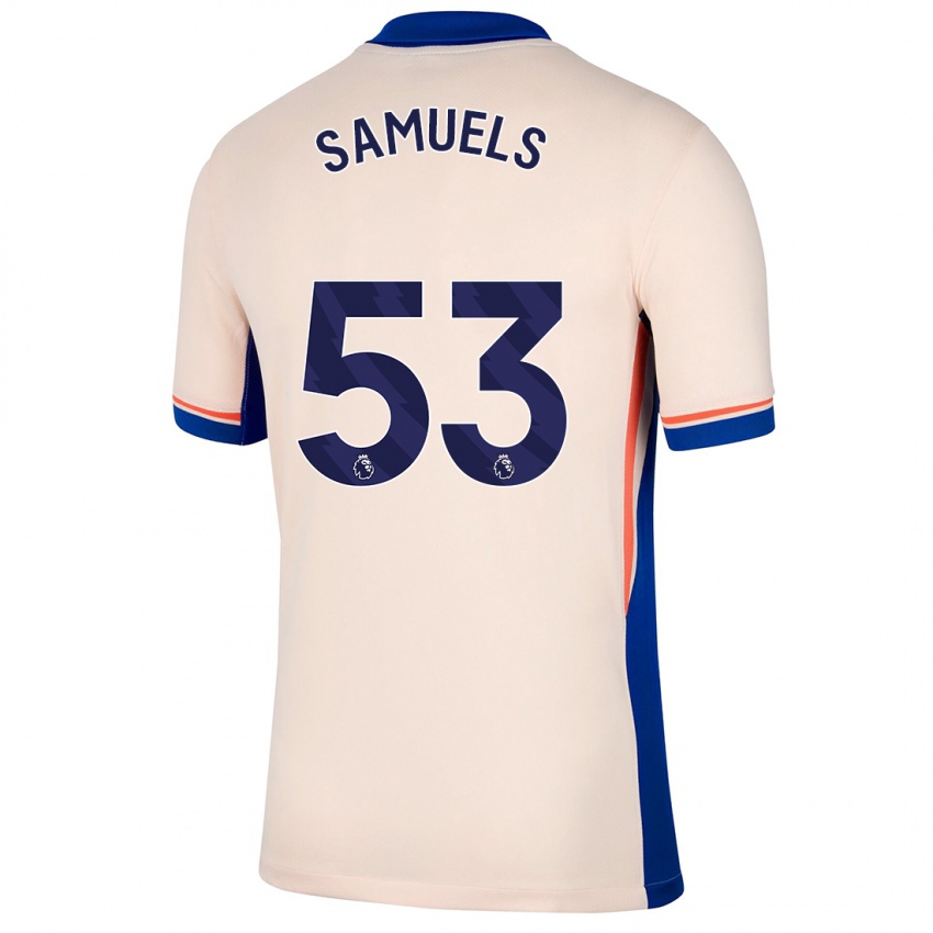 Niño Camiseta Ishé Samuels-Smith #53 Beige Claro 2ª Equipación 2024/25 La Camisa México