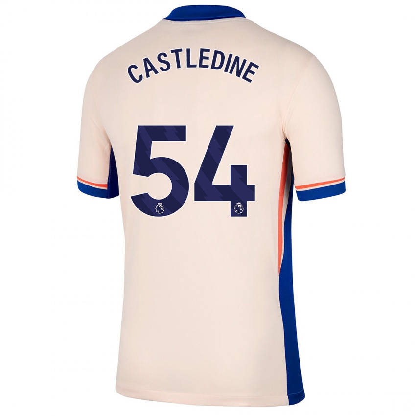 Niño Camiseta Leo Castledine #54 Beige Claro 2ª Equipación 2024/25 La Camisa México