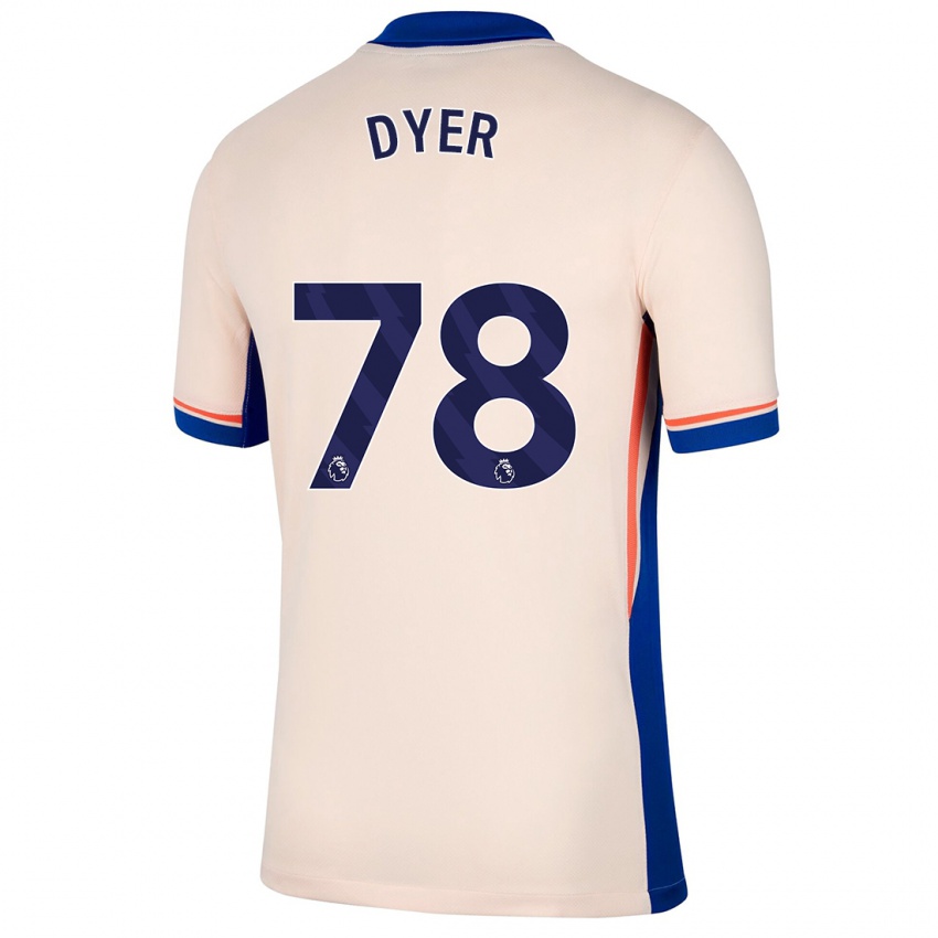 Niño Camiseta Kiano Dyer #78 Beige Claro 2ª Equipación 2024/25 La Camisa México