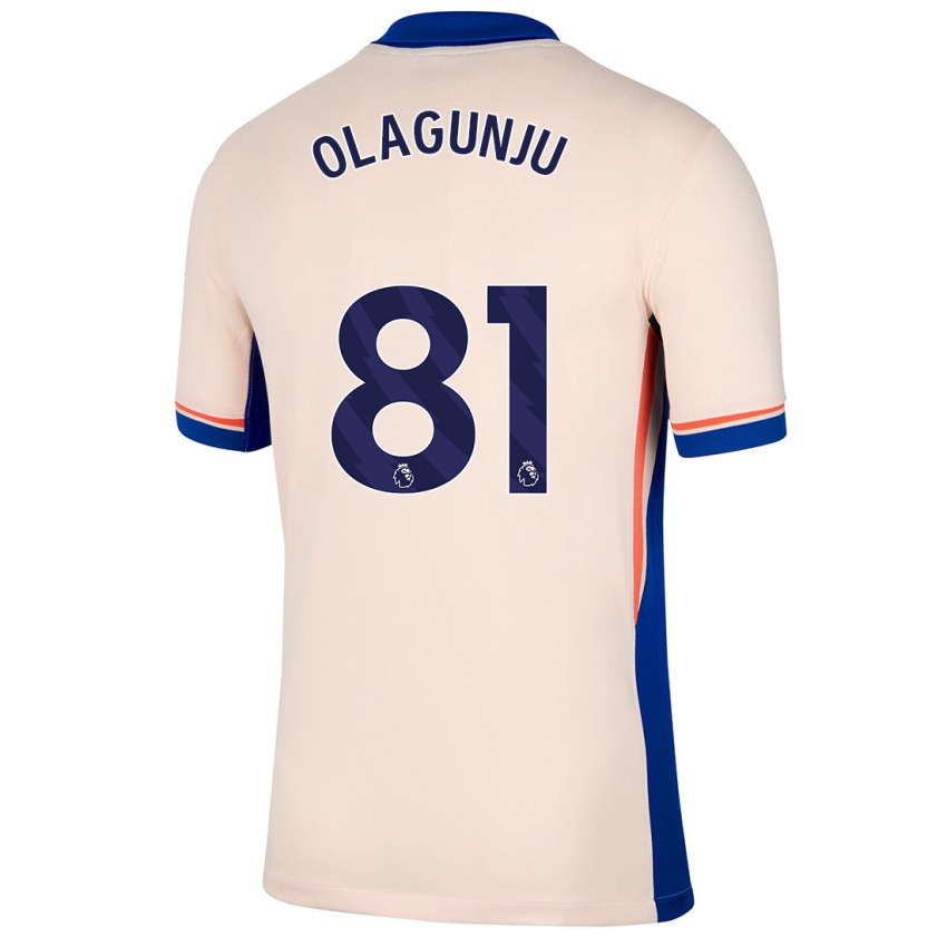 Niño Camiseta Saheed Olagunju #81 Beige Claro 2ª Equipación 2024/25 La Camisa México