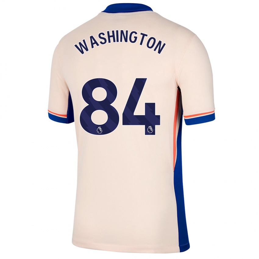 Niño Camiseta Marcell Washington #84 Beige Claro 2ª Equipación 2024/25 La Camisa México