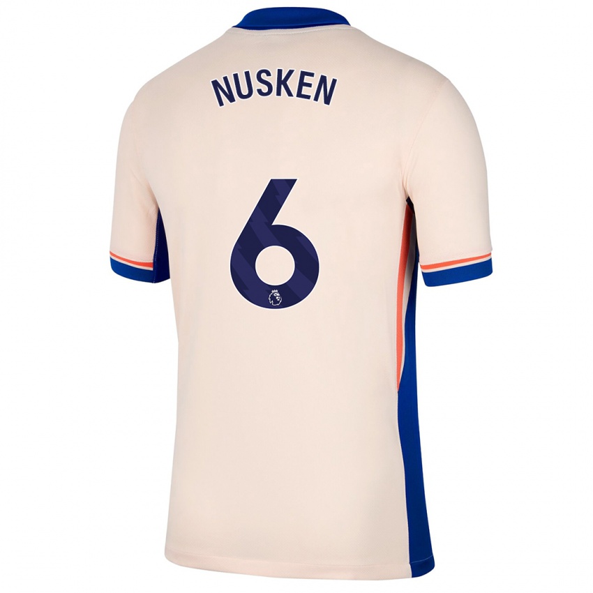 Niño Camiseta Sjoeke Nüsken #6 Beige Claro 2ª Equipación 2024/25 La Camisa México