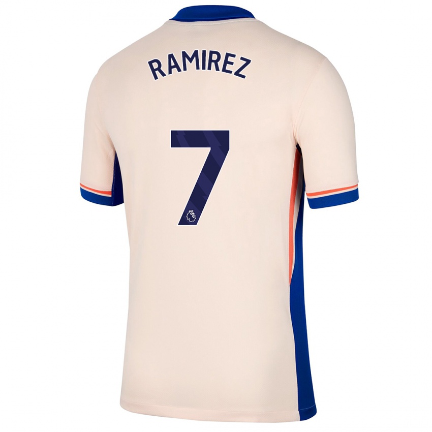 Niño Camiseta Mayra Ramírez #7 Beige Claro 2ª Equipación 2024/25 La Camisa México