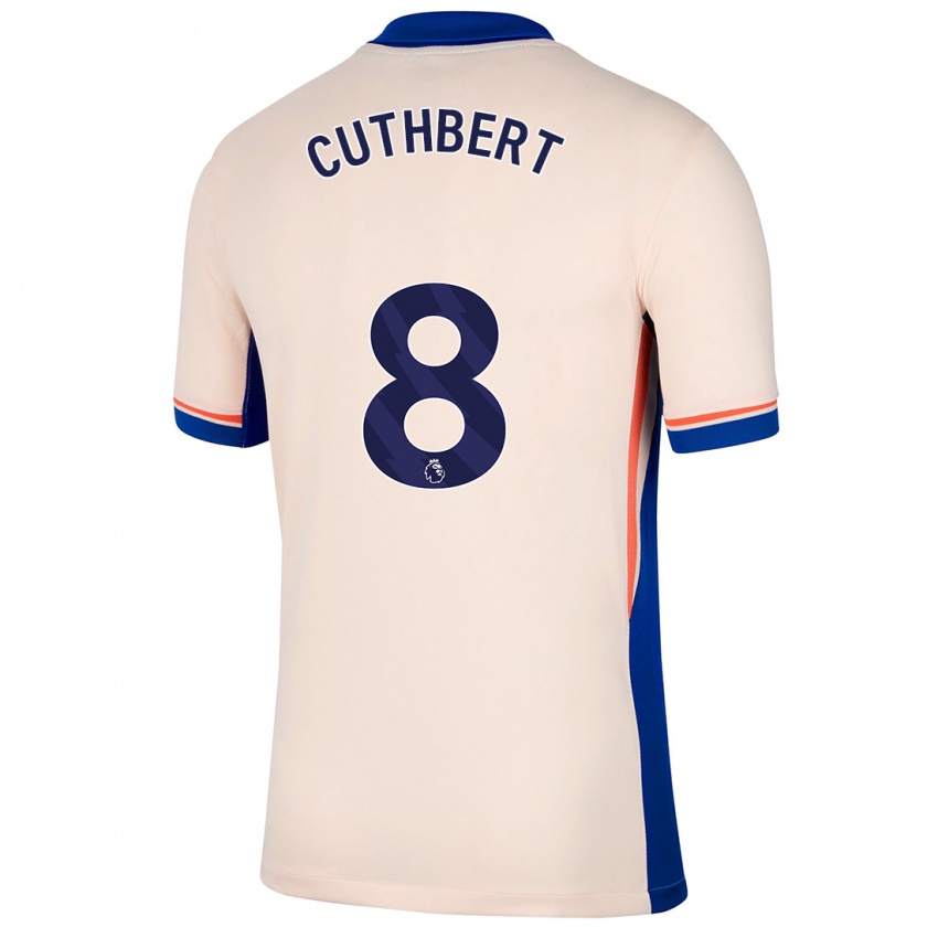 Niño Camiseta Erin Cuthbert #8 Beige Claro 2ª Equipación 2024/25 La Camisa México