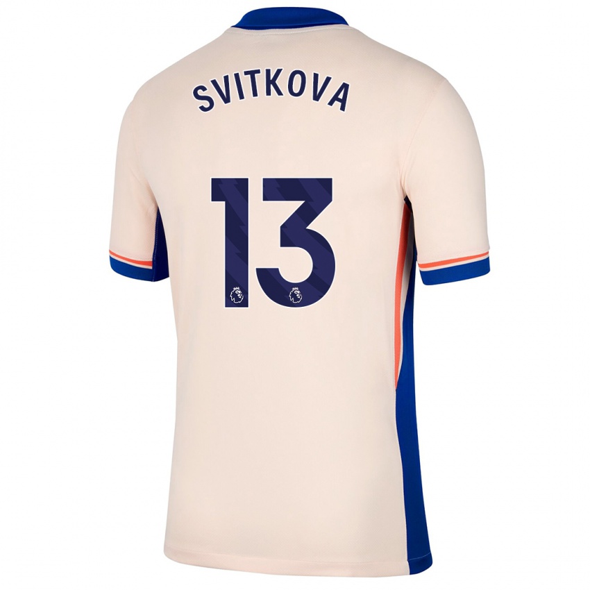 Niño Camiseta Katerina Svitkova #13 Beige Claro 2ª Equipación 2024/25 La Camisa México