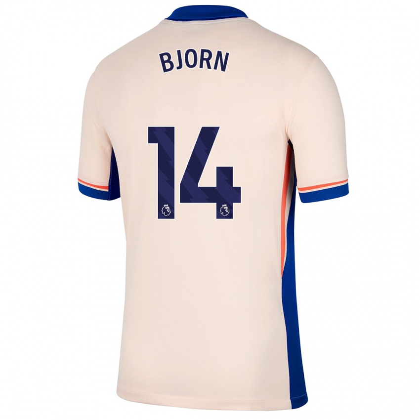 Niño Camiseta Nathalie Björn #14 Beige Claro 2ª Equipación 2024/25 La Camisa México