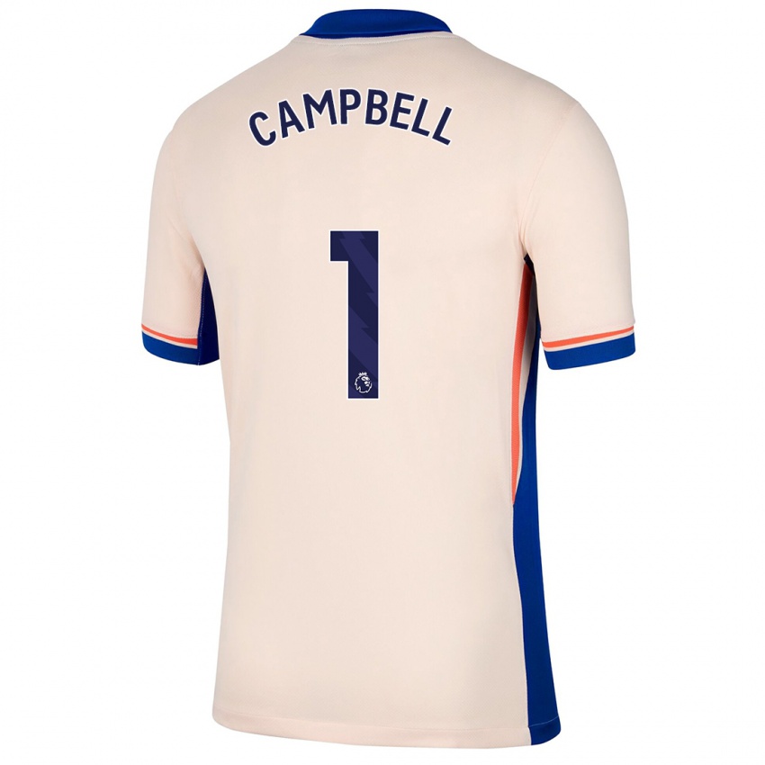 Niño Camiseta Luke Campbell #1 Beige Claro 2ª Equipación 2024/25 La Camisa México