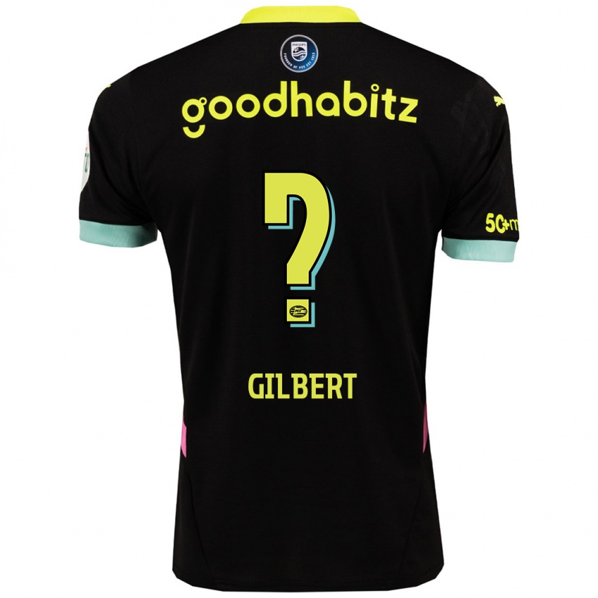 Niño Camiseta Dantaye Gilbert #0 Negro Amarillo 2ª Equipación 2024/25 La Camisa México