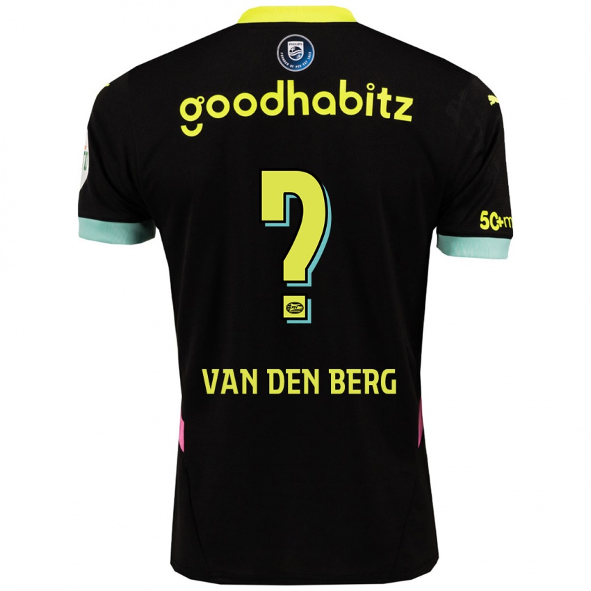 Niño Camiseta Joel Van Den Berg #0 Negro Amarillo 2ª Equipación 2024/25 La Camisa México