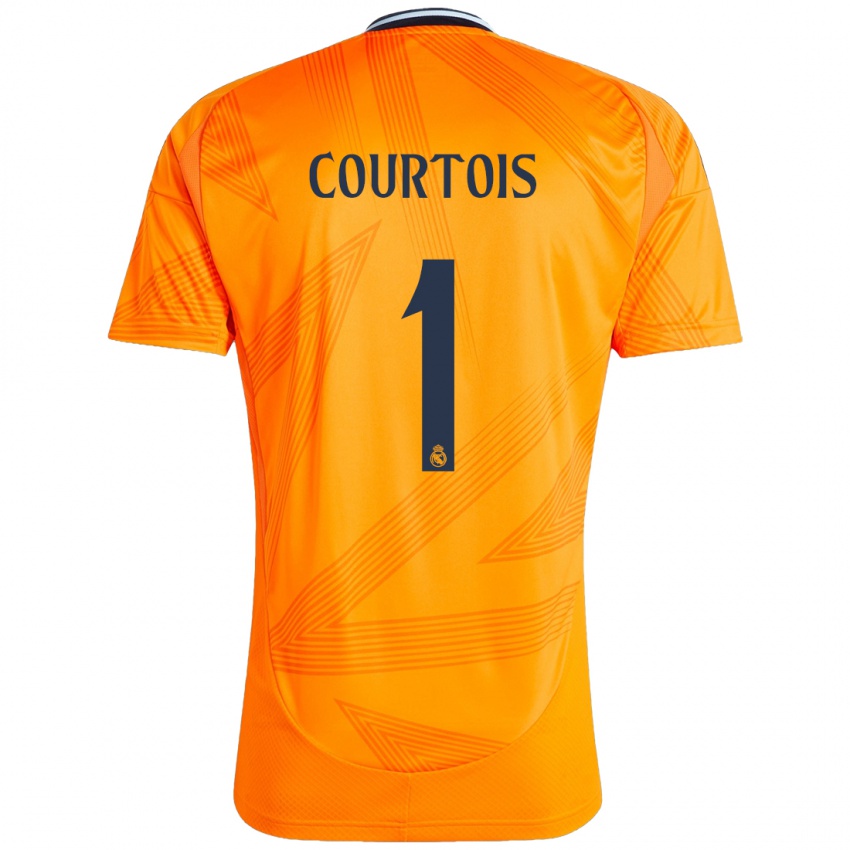 Niño Camiseta Thibaut Courtois #1 Naranja 2ª Equipación 2024/25 La Camisa México