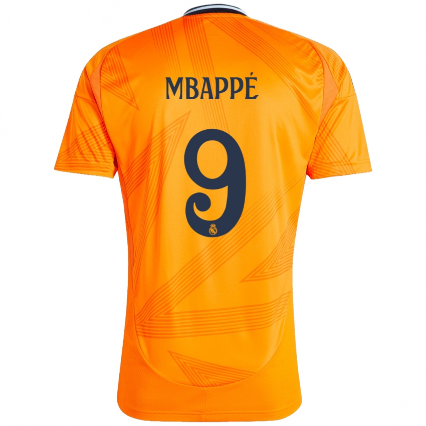 Niño Camiseta Kylian Mbappe #9 Naranja 2ª Equipación 2024/25 La Camisa México