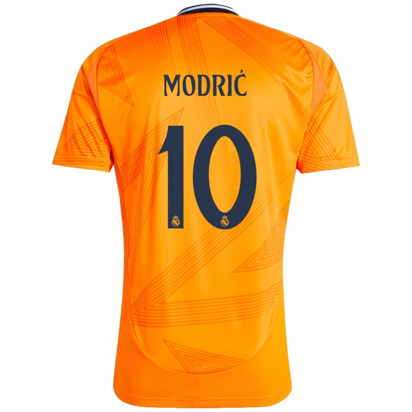 Niño Camiseta Luka Modric #10 Naranja 2ª Equipación 2024/25 La Camisa México