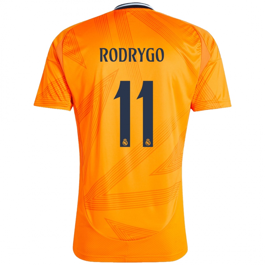 Niño Camiseta Rodrygo #11 Naranja 2ª Equipación 2024/25 La Camisa México