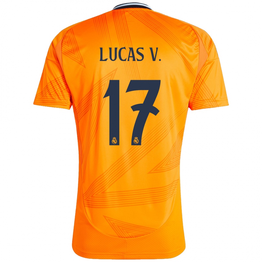 Niño Camiseta Lucas Vazquez #17 Naranja 2ª Equipación 2024/25 La Camisa México