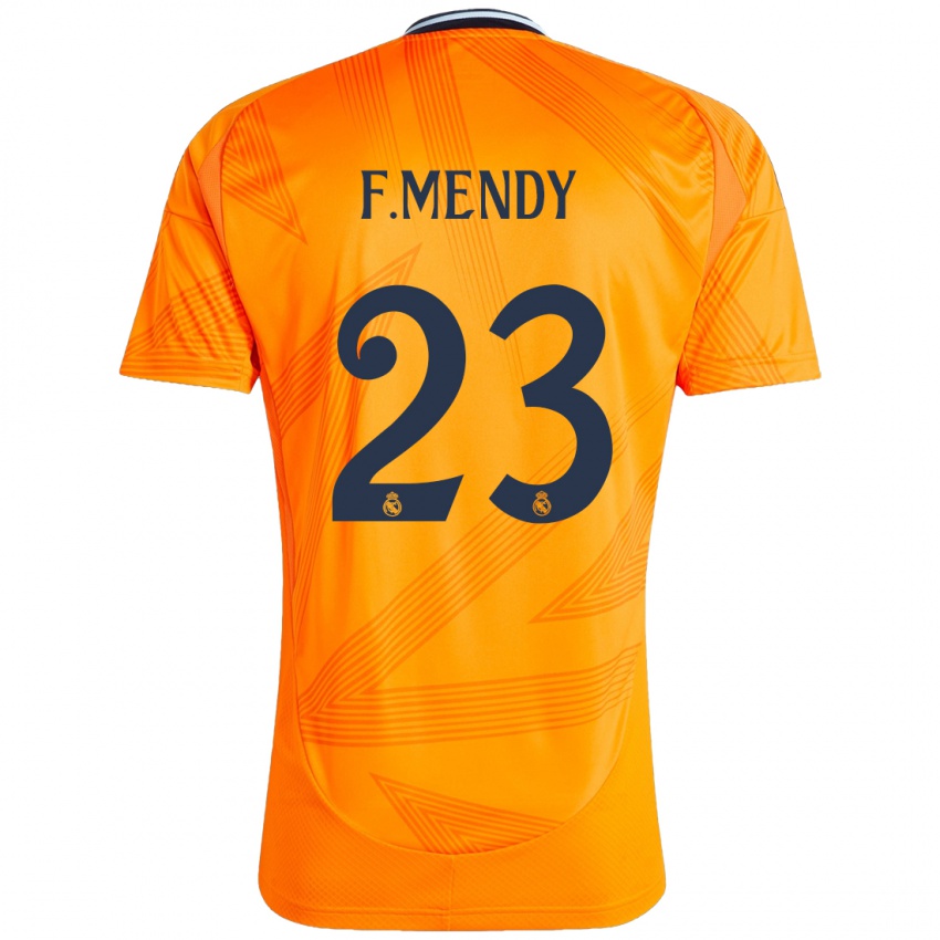 Niño Camiseta Ferland Mendy #23 Naranja 2ª Equipación 2024/25 La Camisa México