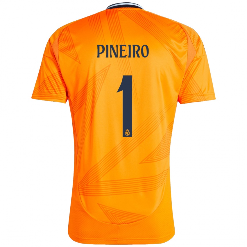 Niño Camiseta Diego Pineiro #1 Naranja 2ª Equipación 2024/25 La Camisa México