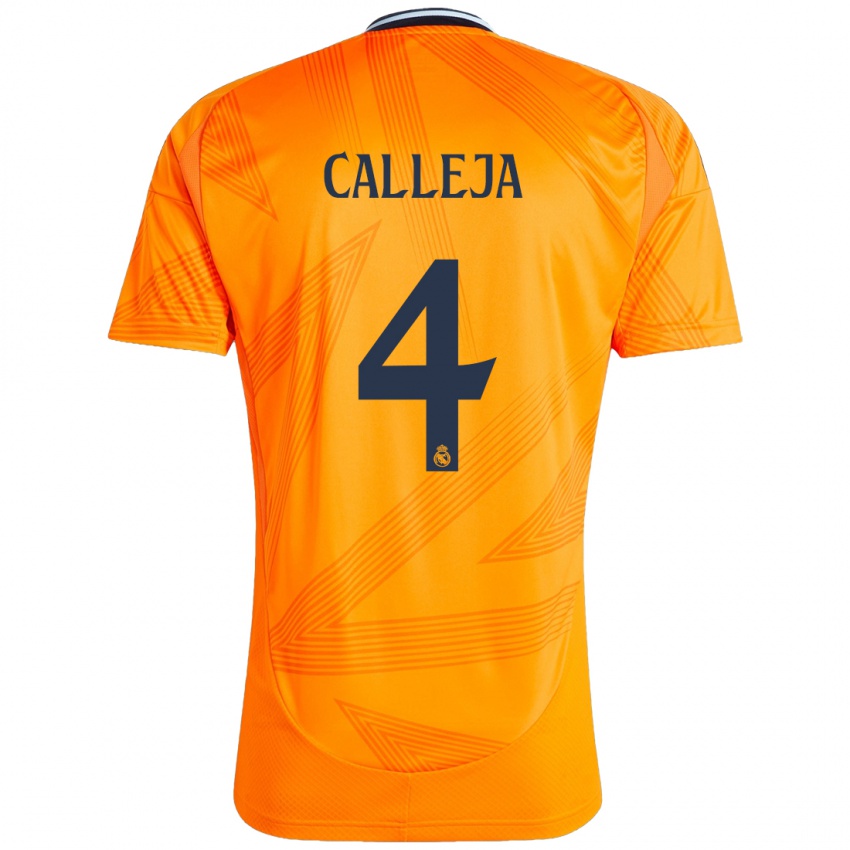 Niño Camiseta Jaime Calleja #4 Naranja 2ª Equipación 2024/25 La Camisa México