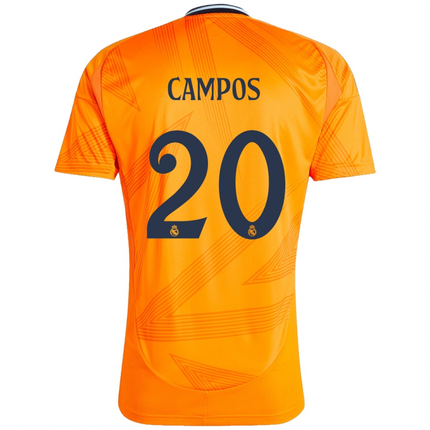 Niño Camiseta Andrés Campos #20 Naranja 2ª Equipación 2024/25 La Camisa México