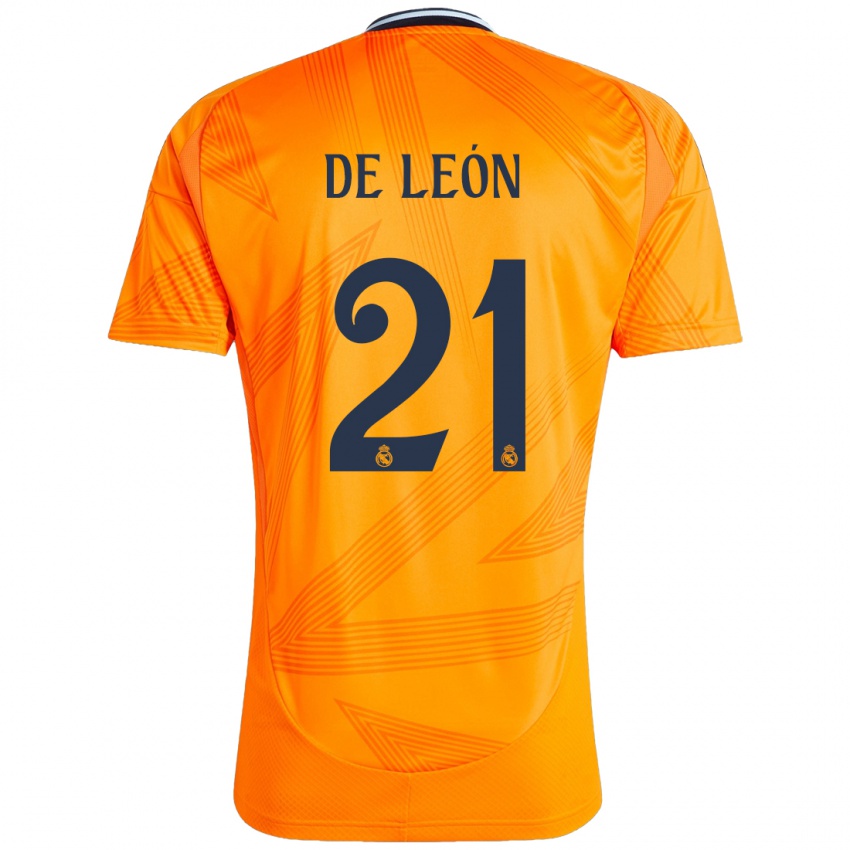 Niño Camiseta Jeremy De León #21 Naranja 2ª Equipación 2024/25 La Camisa México