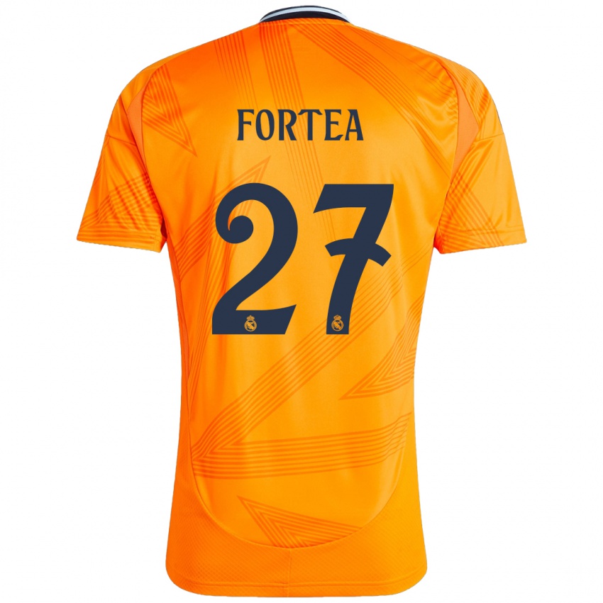 Niño Camiseta Jesús Fortea #27 Naranja 2ª Equipación 2024/25 La Camisa México