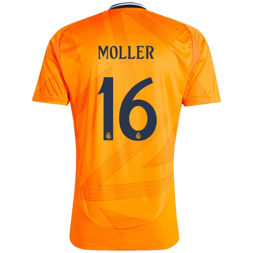 Niño Camiseta Caroline Moller #16 Naranja 2ª Equipación 2024/25 La Camisa México