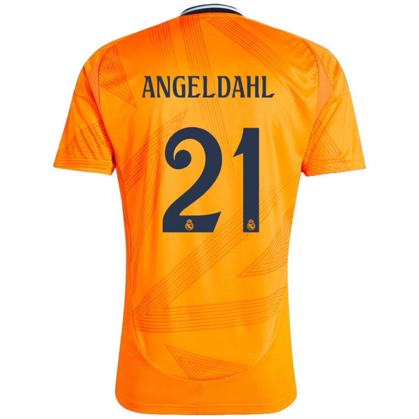 Niño Camiseta Filippa Angeldahl #21 Naranja 2ª Equipación 2024/25 La Camisa México