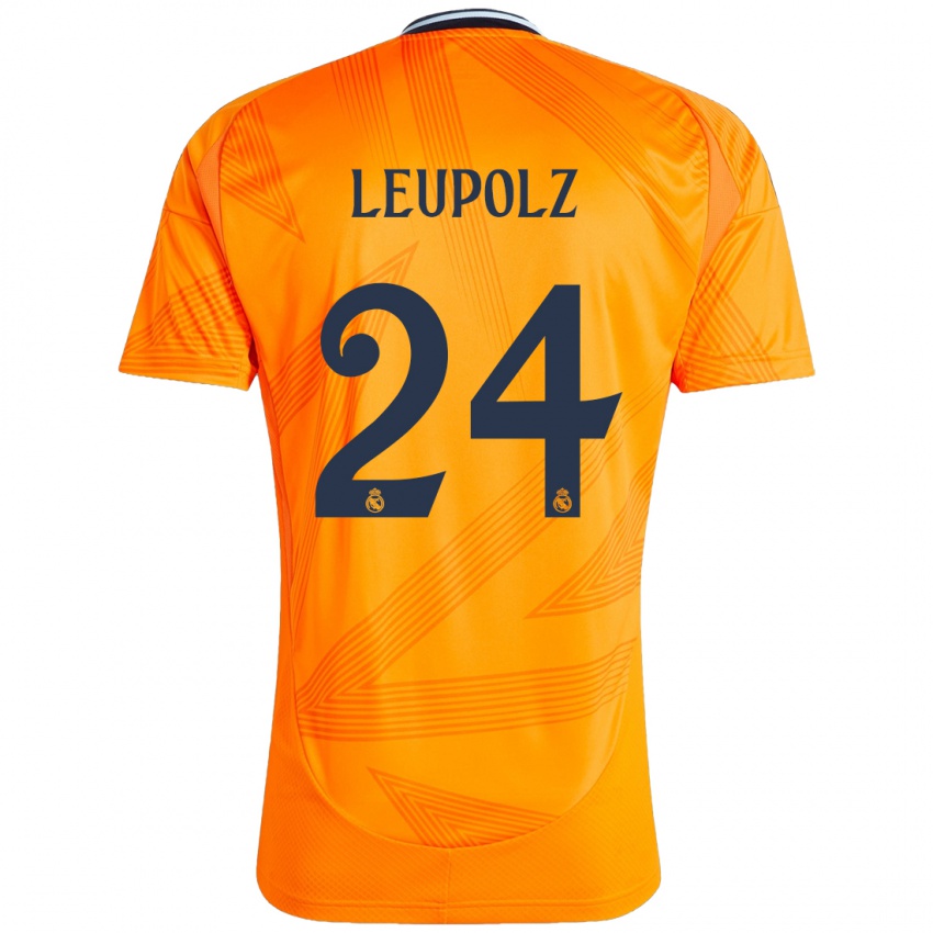 Niño Camiseta Melanie Leupolz #24 Naranja 2ª Equipación 2024/25 La Camisa México