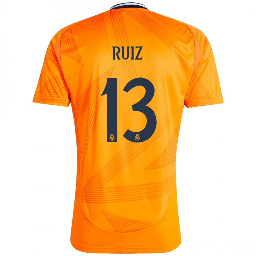 Niño Camiseta Guillermo Ruiz #13 Naranja 2ª Equipación 2024/25 La Camisa México